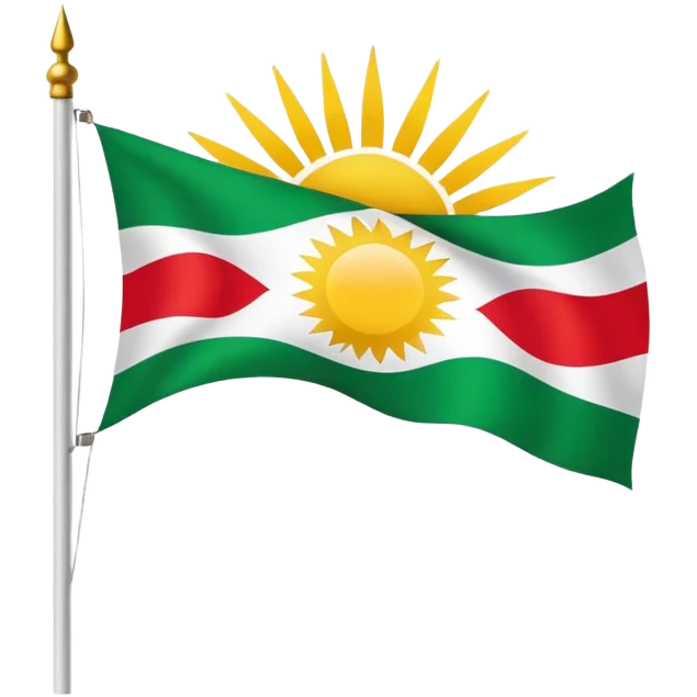 Kurdistan flagge  emoji