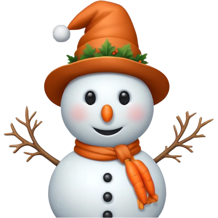 hatted snowmen  emoji