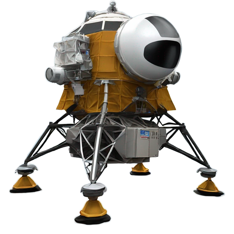 Apollo 11 lunar module emoji