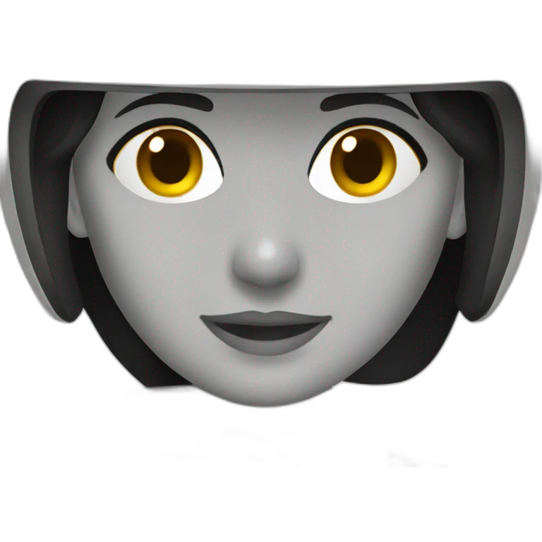 female driver with helmet emoji
