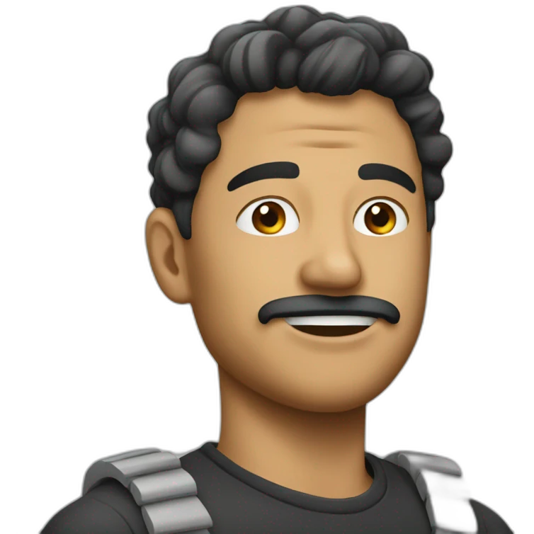 Man with chicha emoji