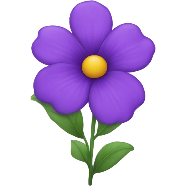 Purple flower emoji