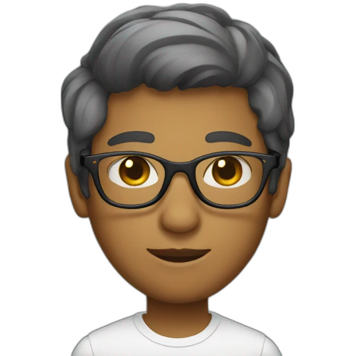 Gay in glasses emoji