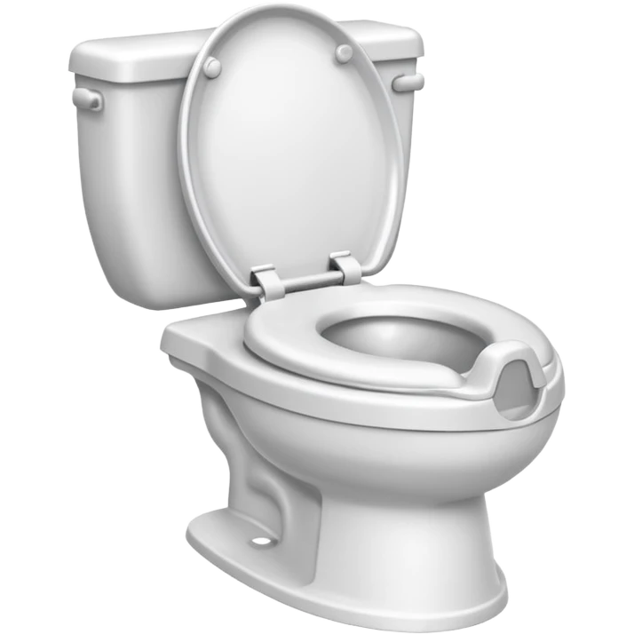 Potty trainer without lid and without face emoji