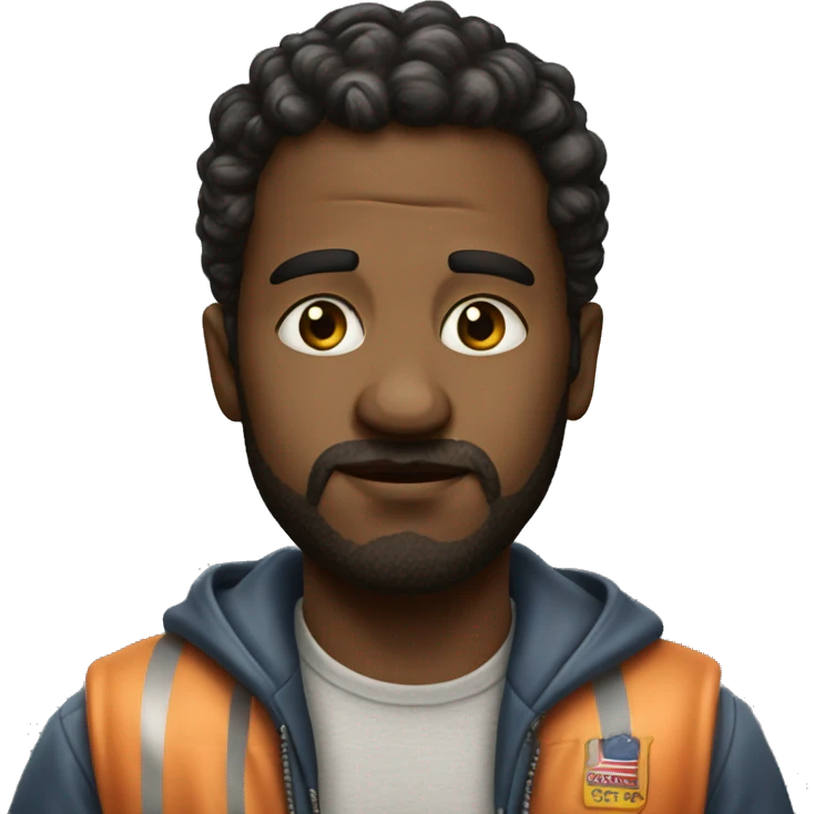 American holding oil photorealistic serious emoji