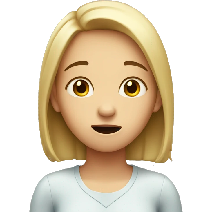 girl with hiccups emoji