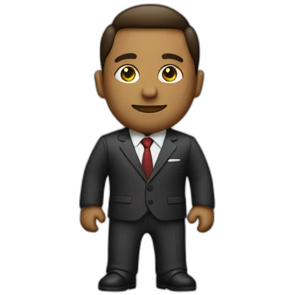 entrepeneur with a suit emoji