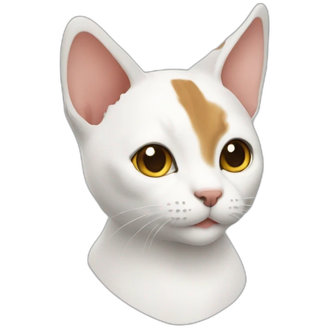 Japanese bobtail cat angled emoji