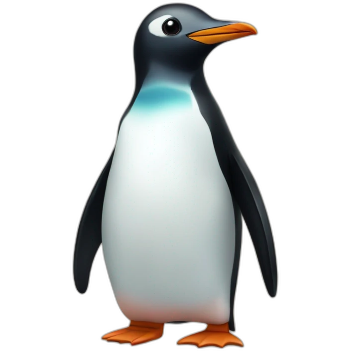 penguin con una rosa emoji