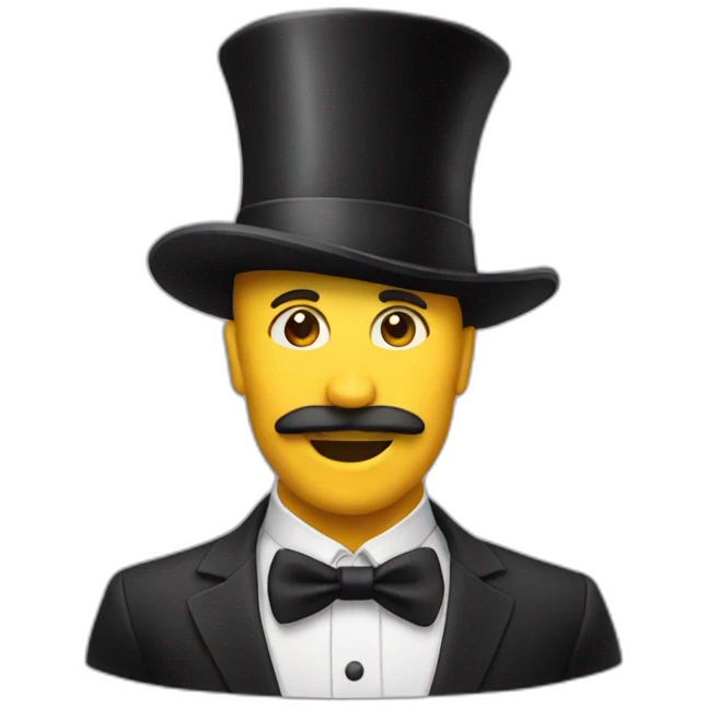 high hat emoji