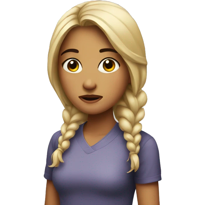 girl giving side eye  emoji