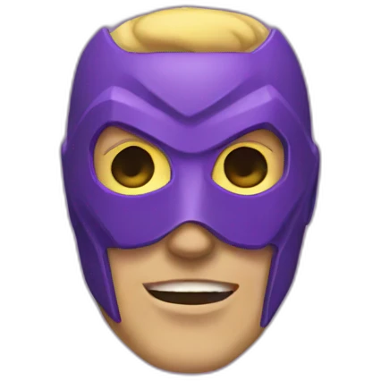 purple superhero mask emoji