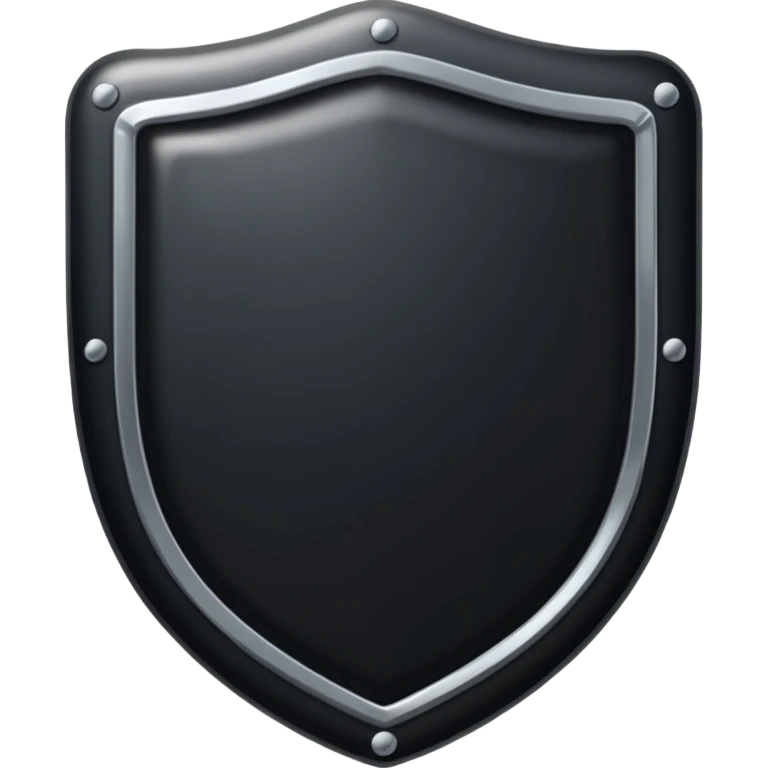 rectangular black shield emoji