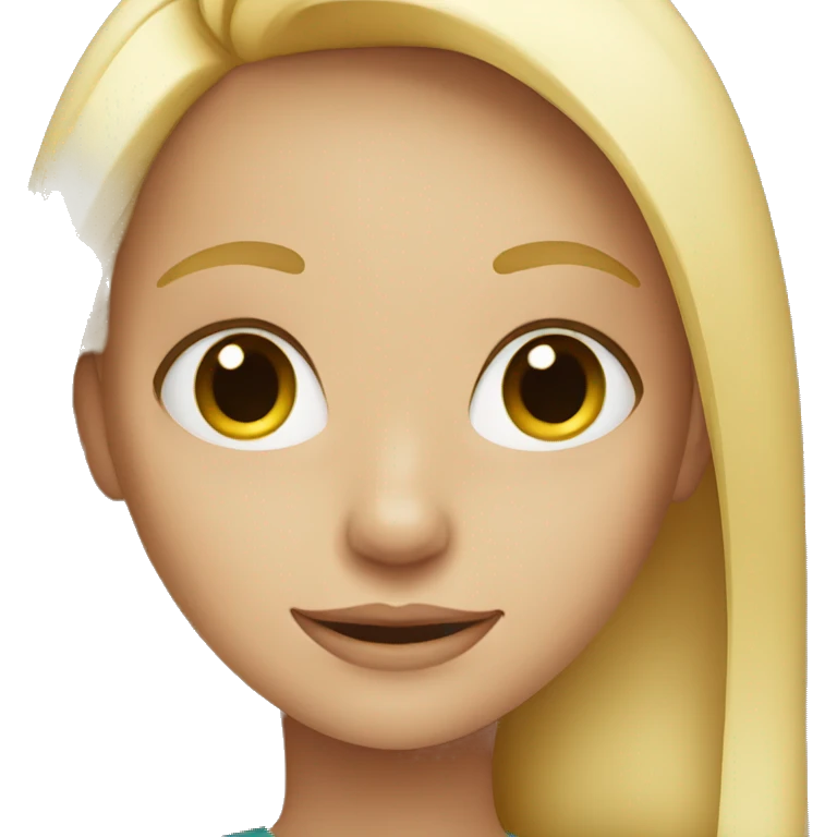Blonde girl  emoji