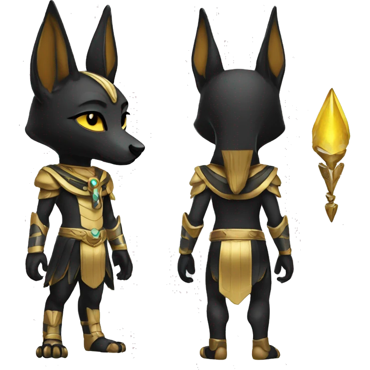 Chibi Anubis Full Body emoji