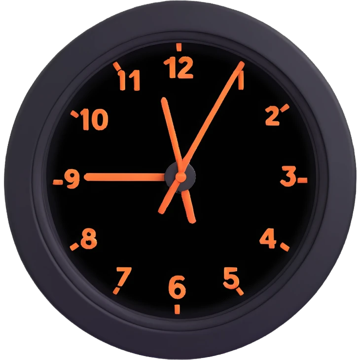 A clock with its hands spinning fast, showing the rapid passage of time. emoji
