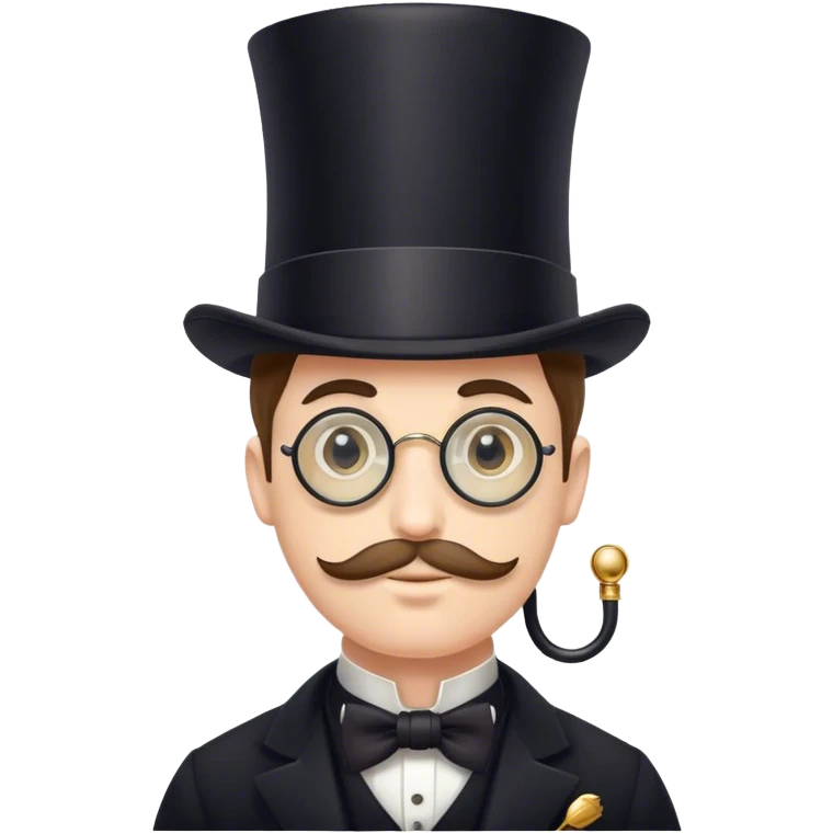 Man with tophat and monocle emoji