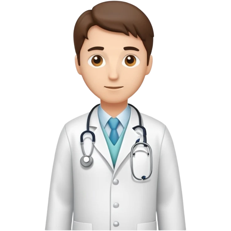 isolated white doctor lab coat emoji