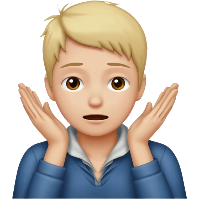 Person grabbing their neck with both hands emoji