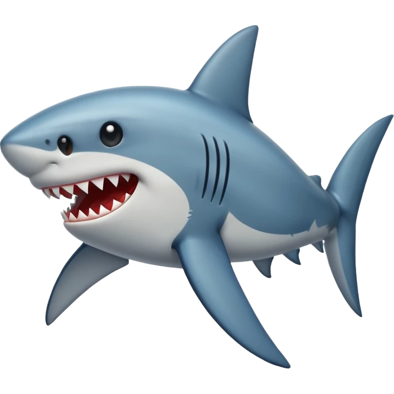 curved shark emoji