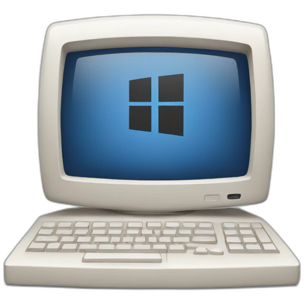Computer wit windows 11 emoji
