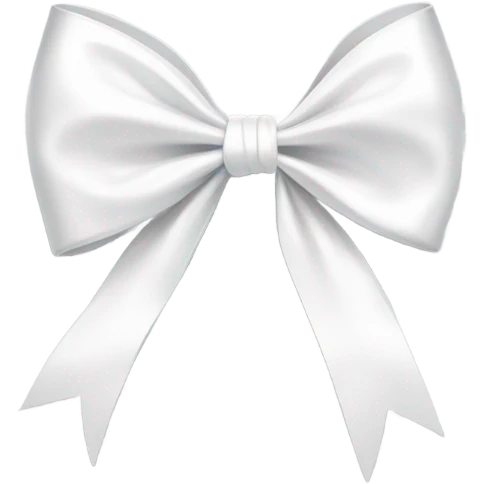 White bow emoji