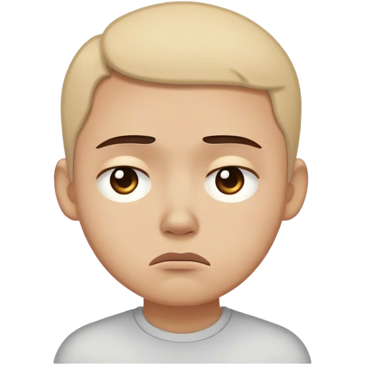 🥲 mixed with 😞 emoji