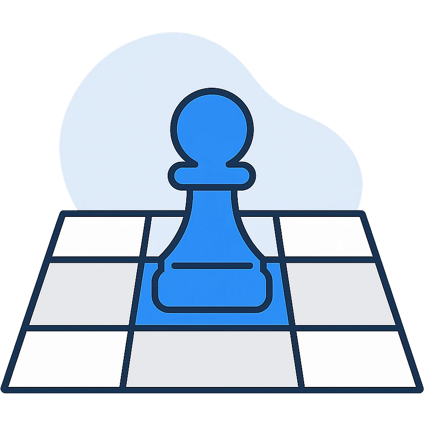 chess opening move, transparent background (only the background, not the illustration itself) emoji