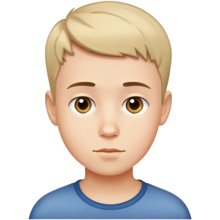 boy with very short hair emoji