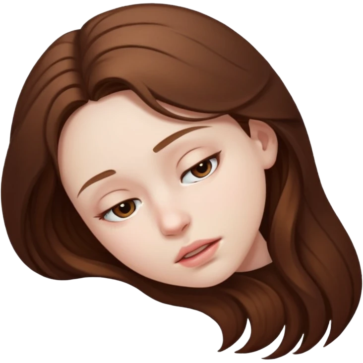 The girl fainted emoji