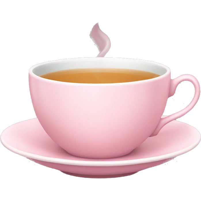 Light pink tea cup emoji