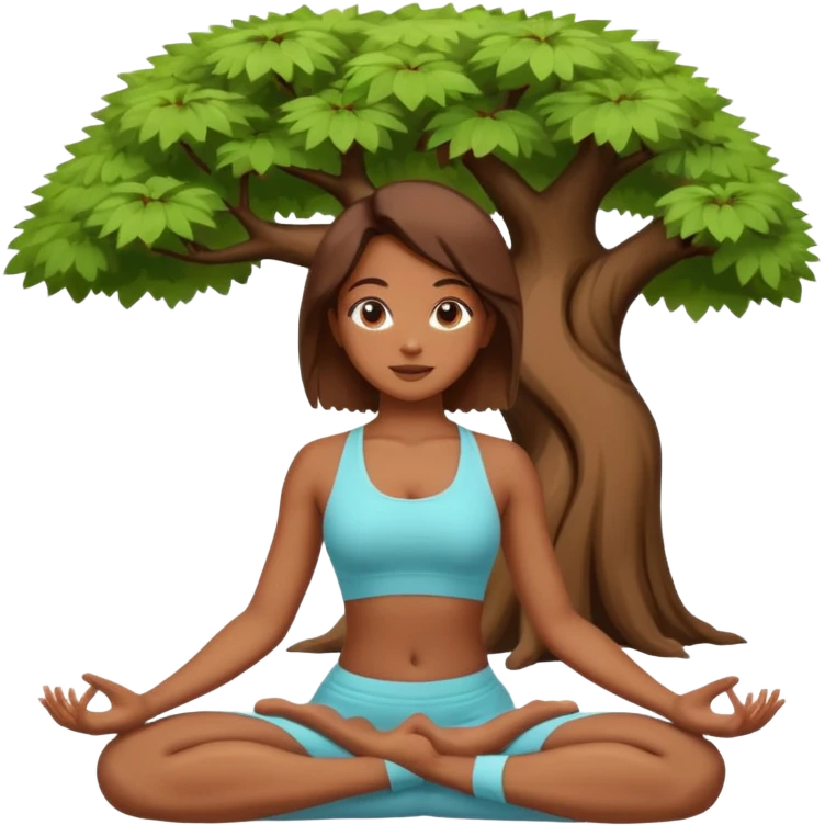 tree yoga poses Girl emoji