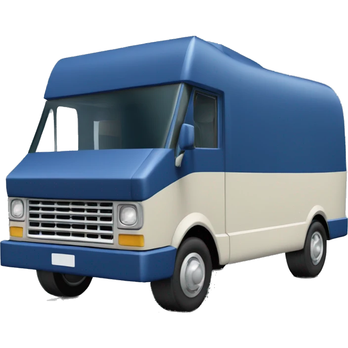 Tall Barbie wide-fender dark blue Papercraft long step-van  emoji