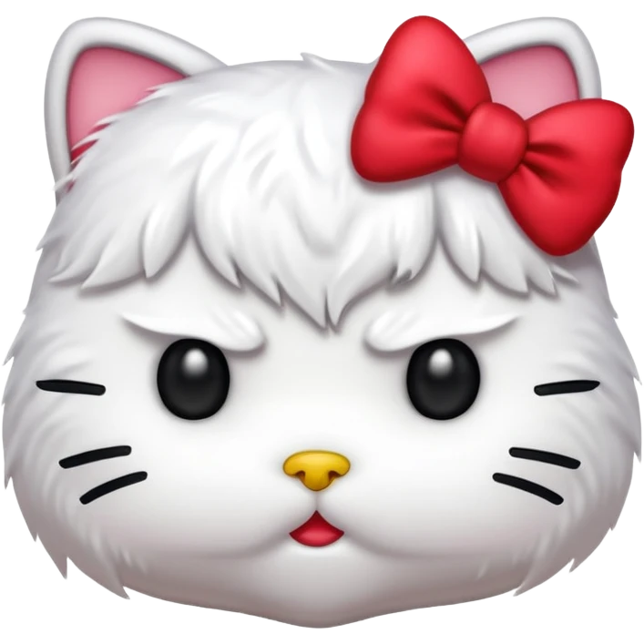 Angry hello kitty  emoji
