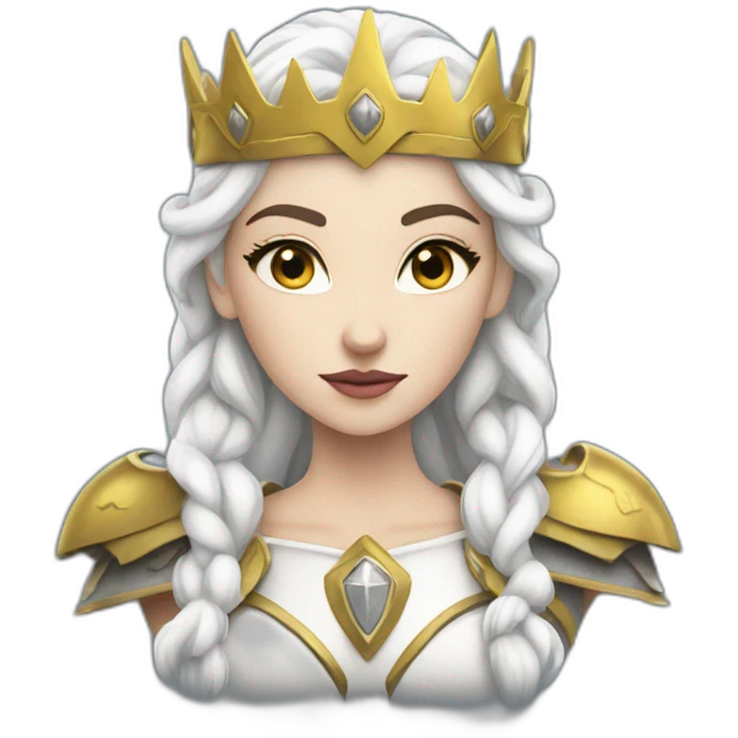 white queen of warriors emoji