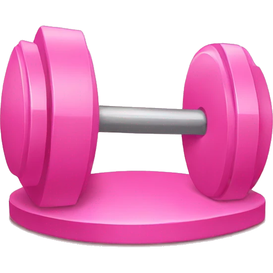 pink weight gym emoji