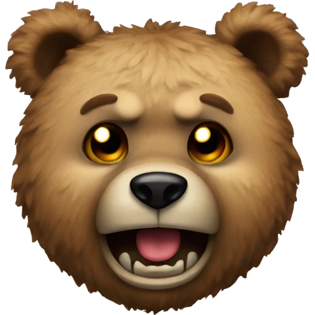 Scary teddy bear  emoji