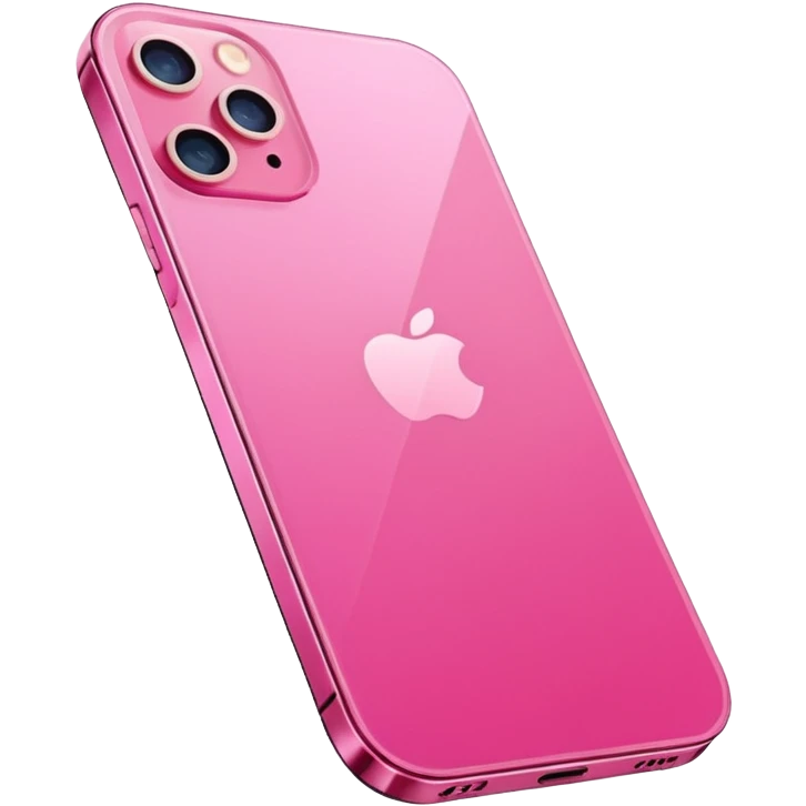 Pink iPhone 12 emoji