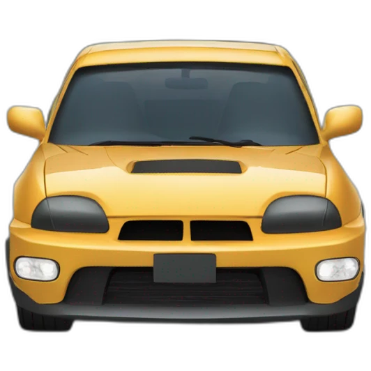 Naruto qui conduit une porche emoji