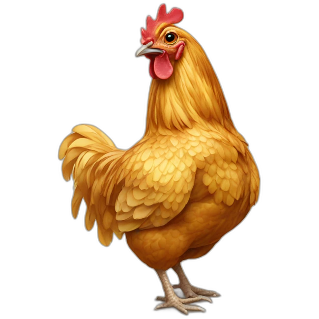 golden laced cochin chicken emoji