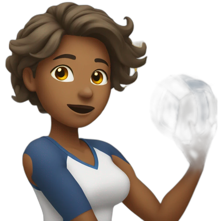 Woman playing volleyball emoji