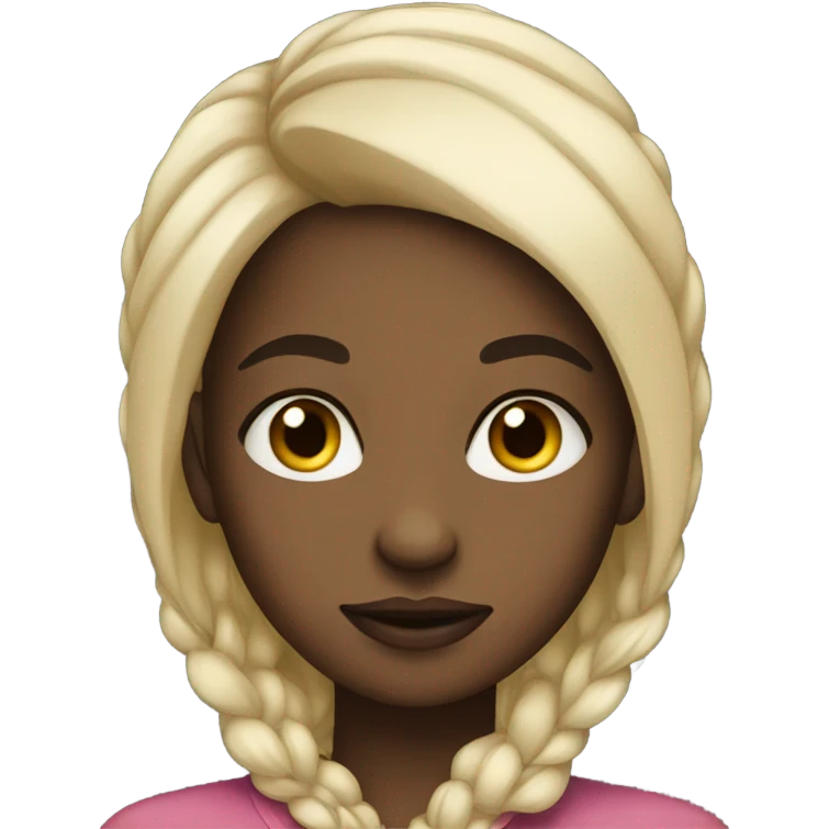Black girl side eye emoji