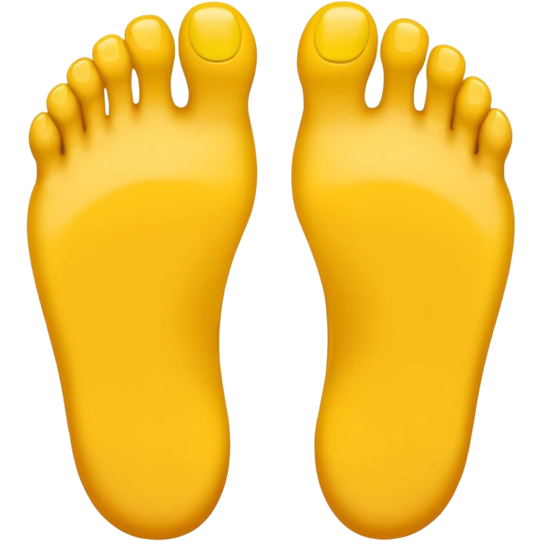 i want a pair of feet on the style of the yellow apple foot emoji emoji