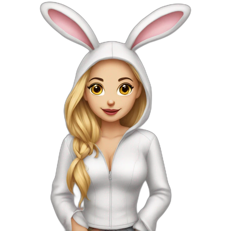 sexy-girl-dressed-as-a-rabit emoji
