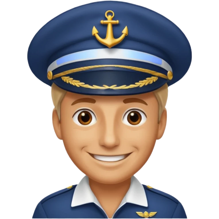 Male yacht man head emoji