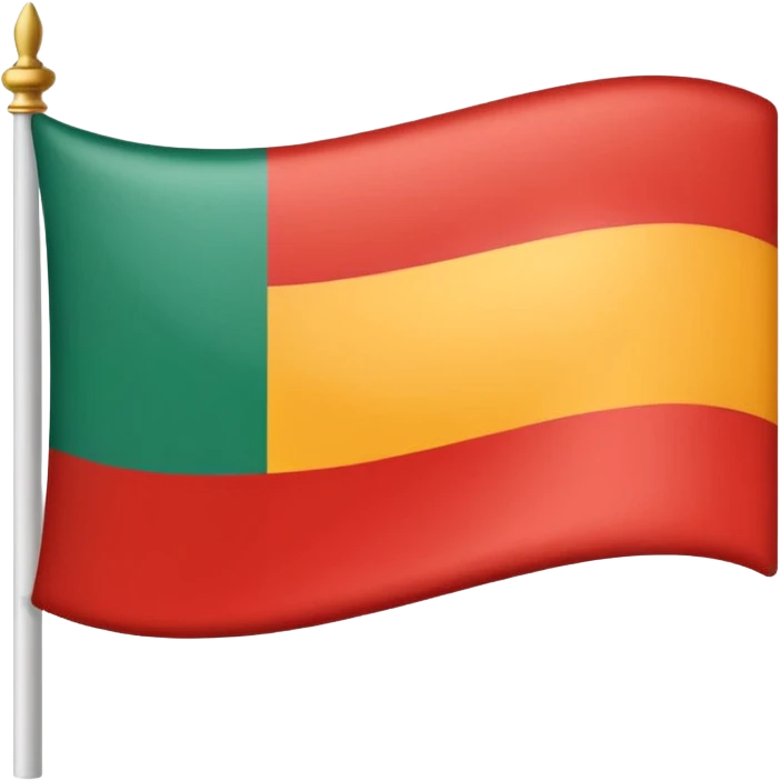 bandera gitana con fondo blanco, clean look emoji