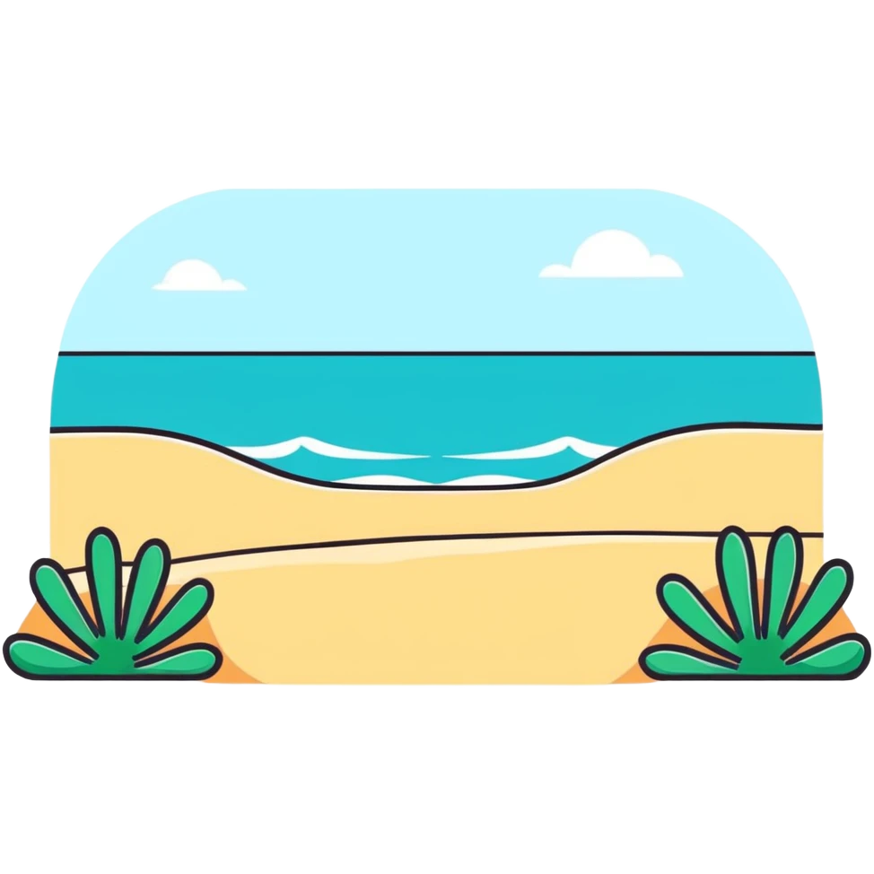 colorful beach windmill spinning in pleasant ocean breeze emoji