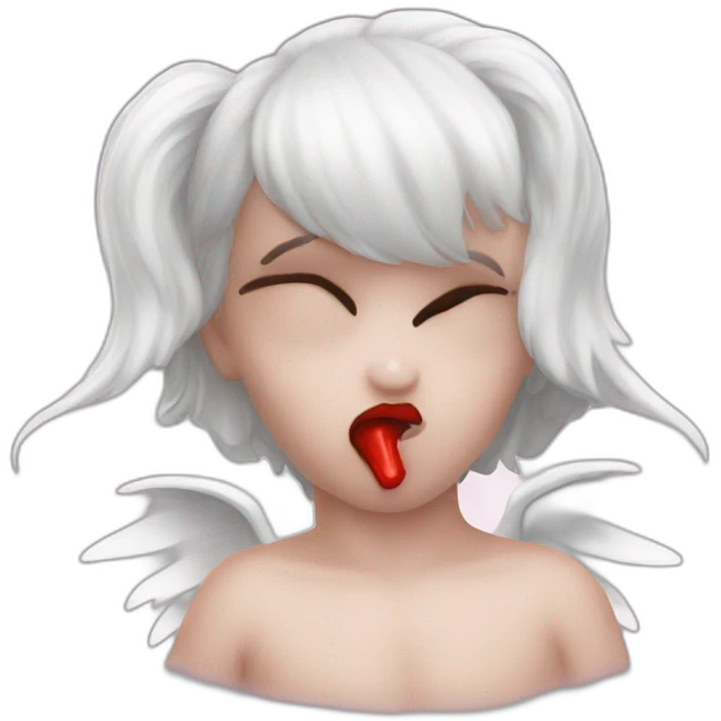 devil kiss angel emoji