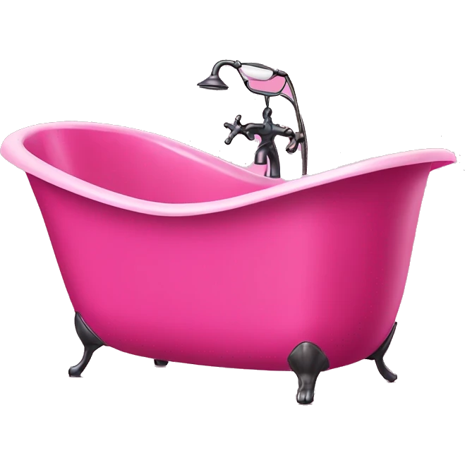 Hot pink bathtub  emoji