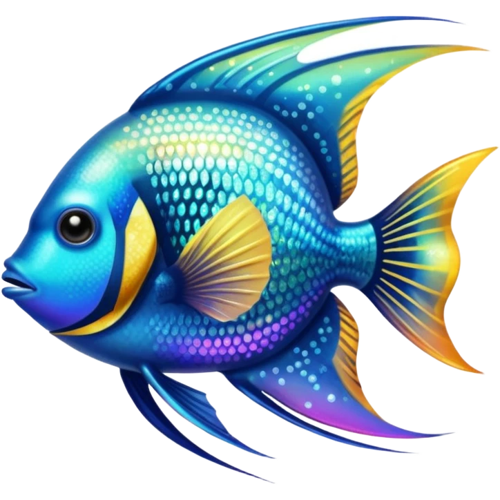 angelfish with sparkle emoji